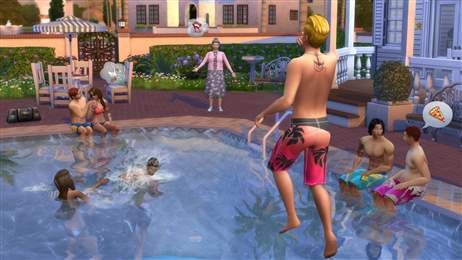 how to play frisbee with neighbors dog sims